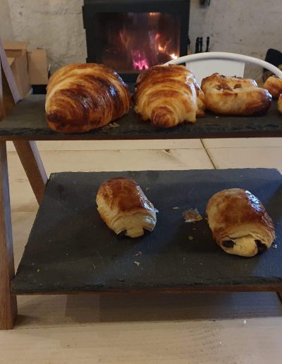 Croissants by the wood burner