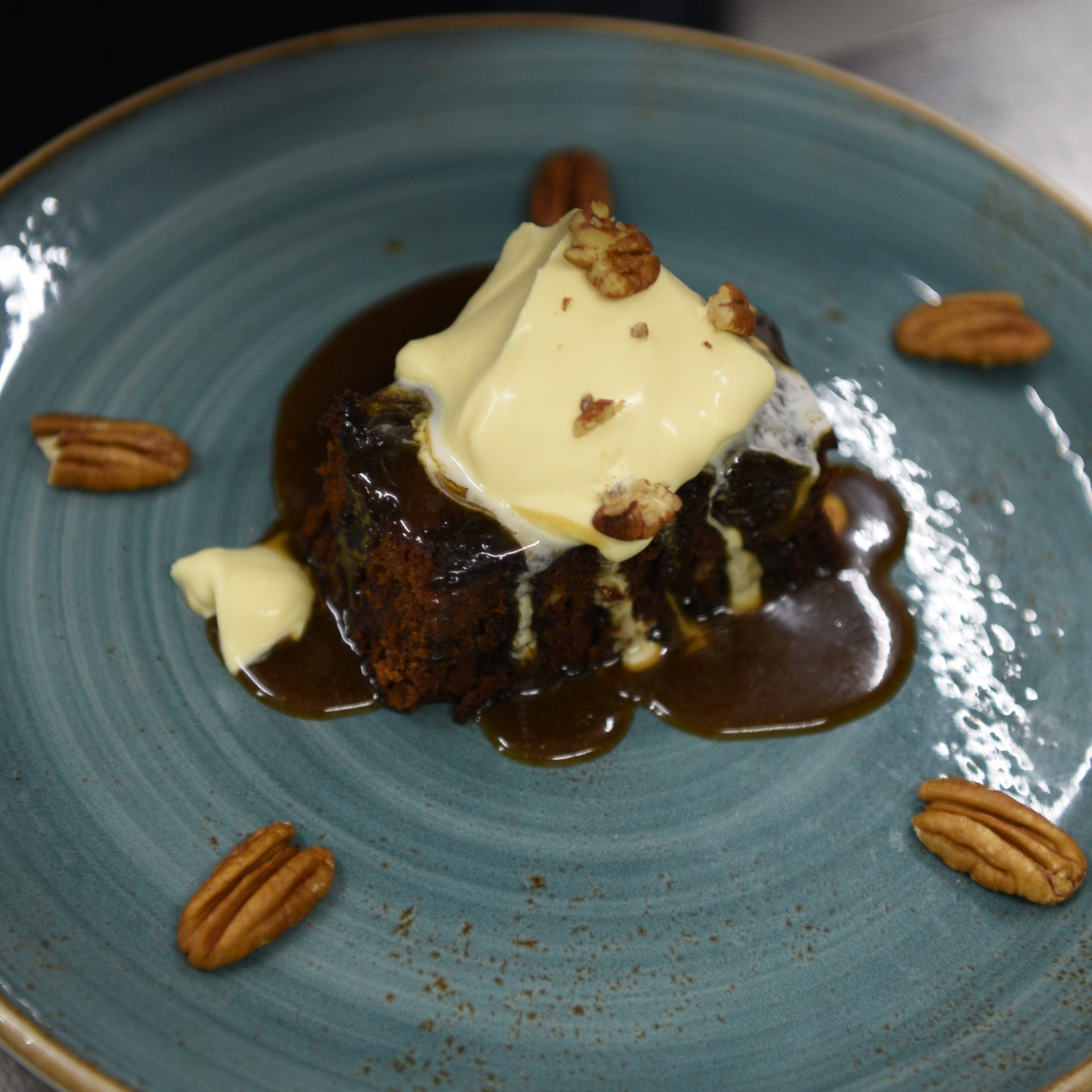 sticky toffee - small Children enjoy stone-baked pizzas